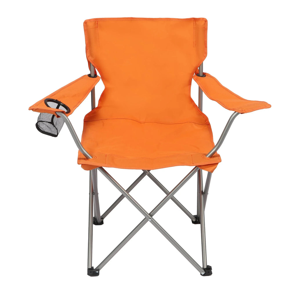 Ozark Trail Quad Folding Camp Chair with Cup Holder, Black - USA MEGA SHOP