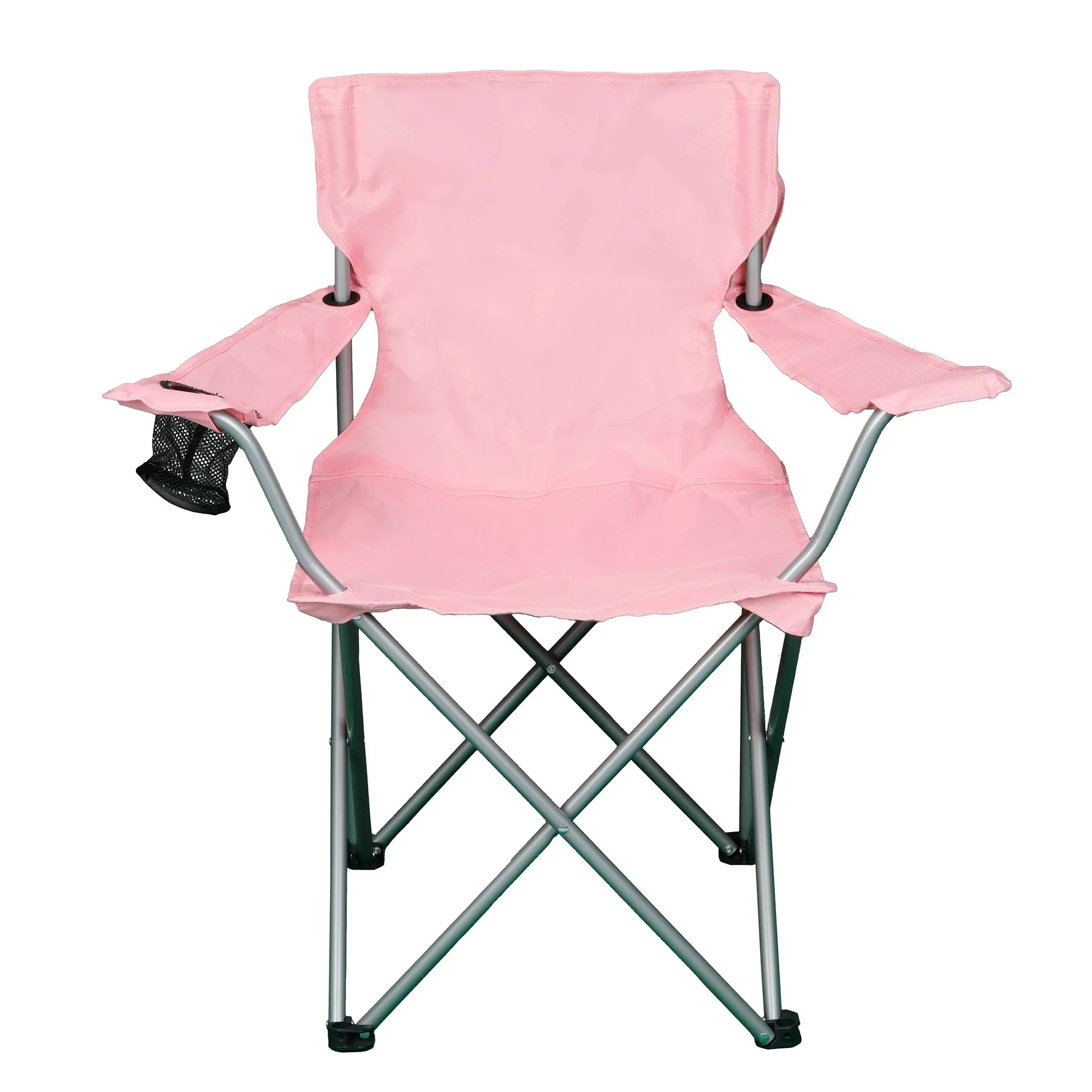 Ozark Trail Quad Folding Camp Chair with Cup Holder, Black - USA MEGA SHOP