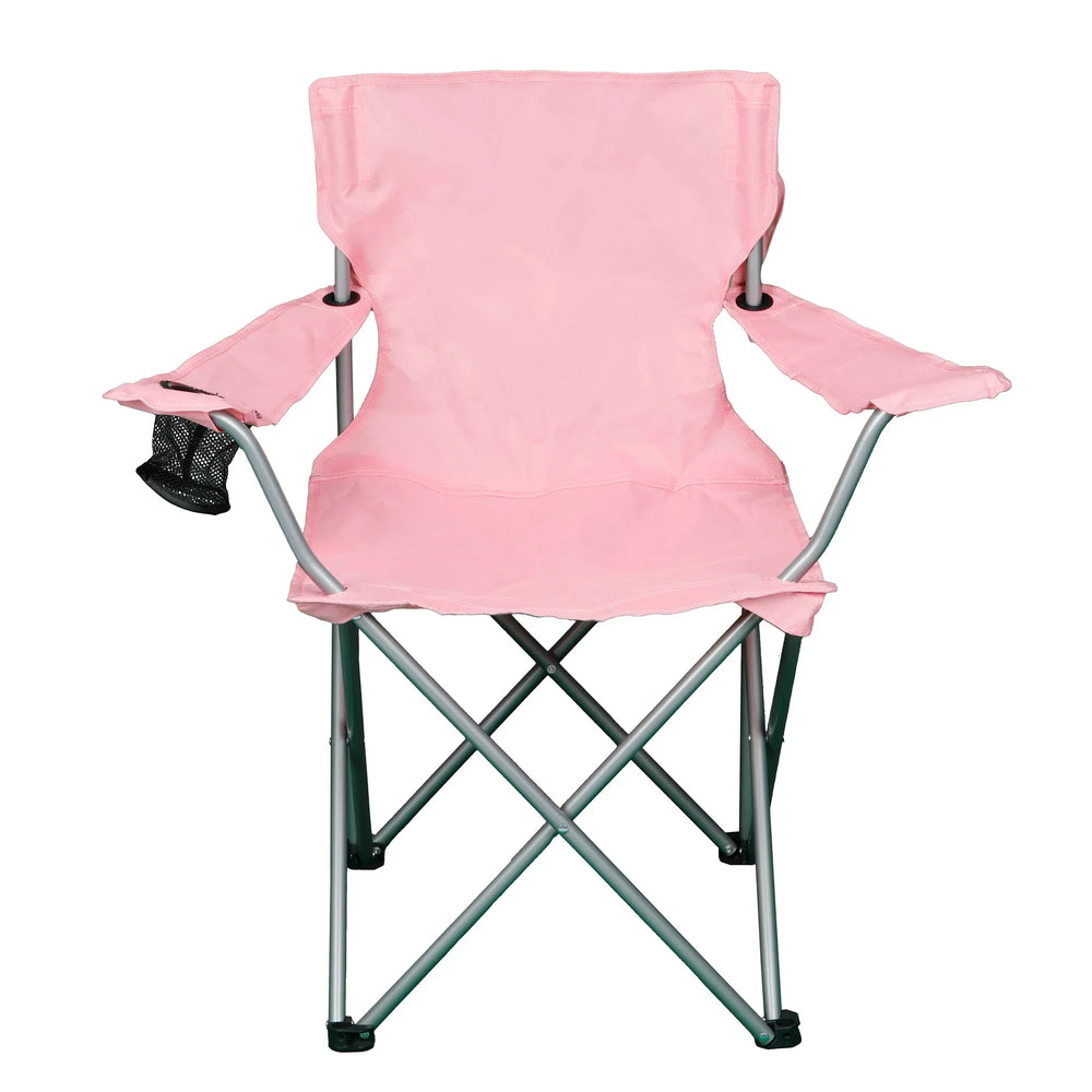 Ozark Trail Quad Folding Camp Chair with Cup Holder, Black - USA MEGA SHOP