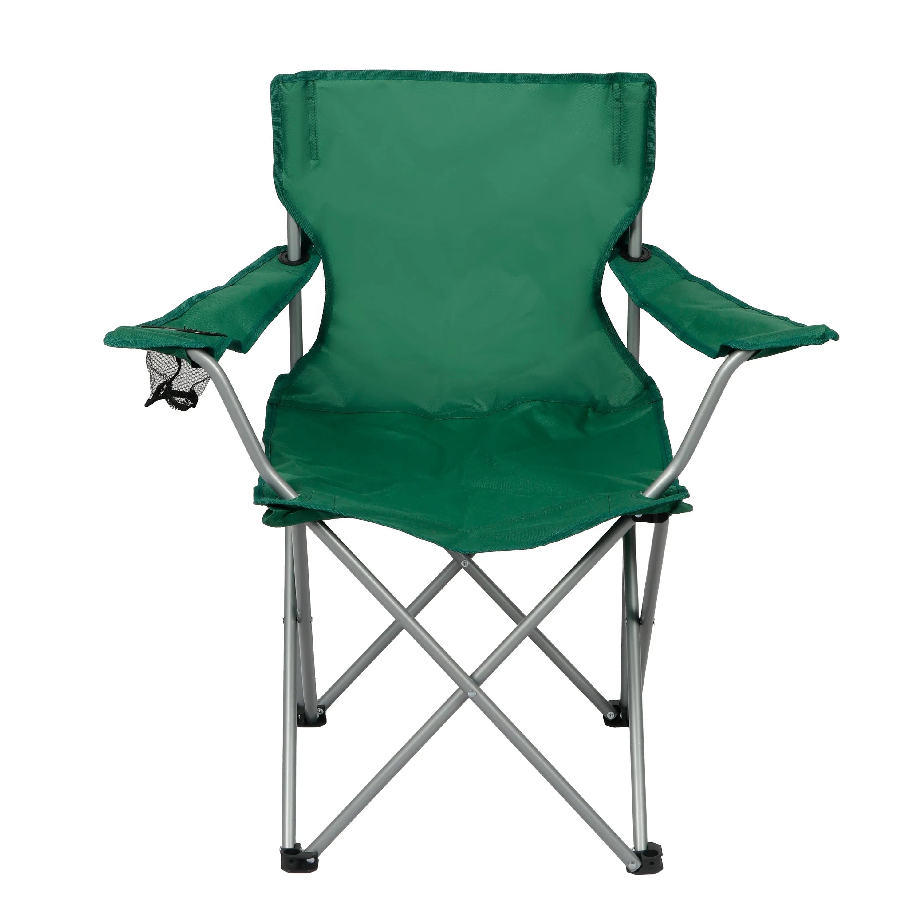 Ozark Trail Quad Folding Camp Chair with Cup Holder, Black - USA MEGA SHOP