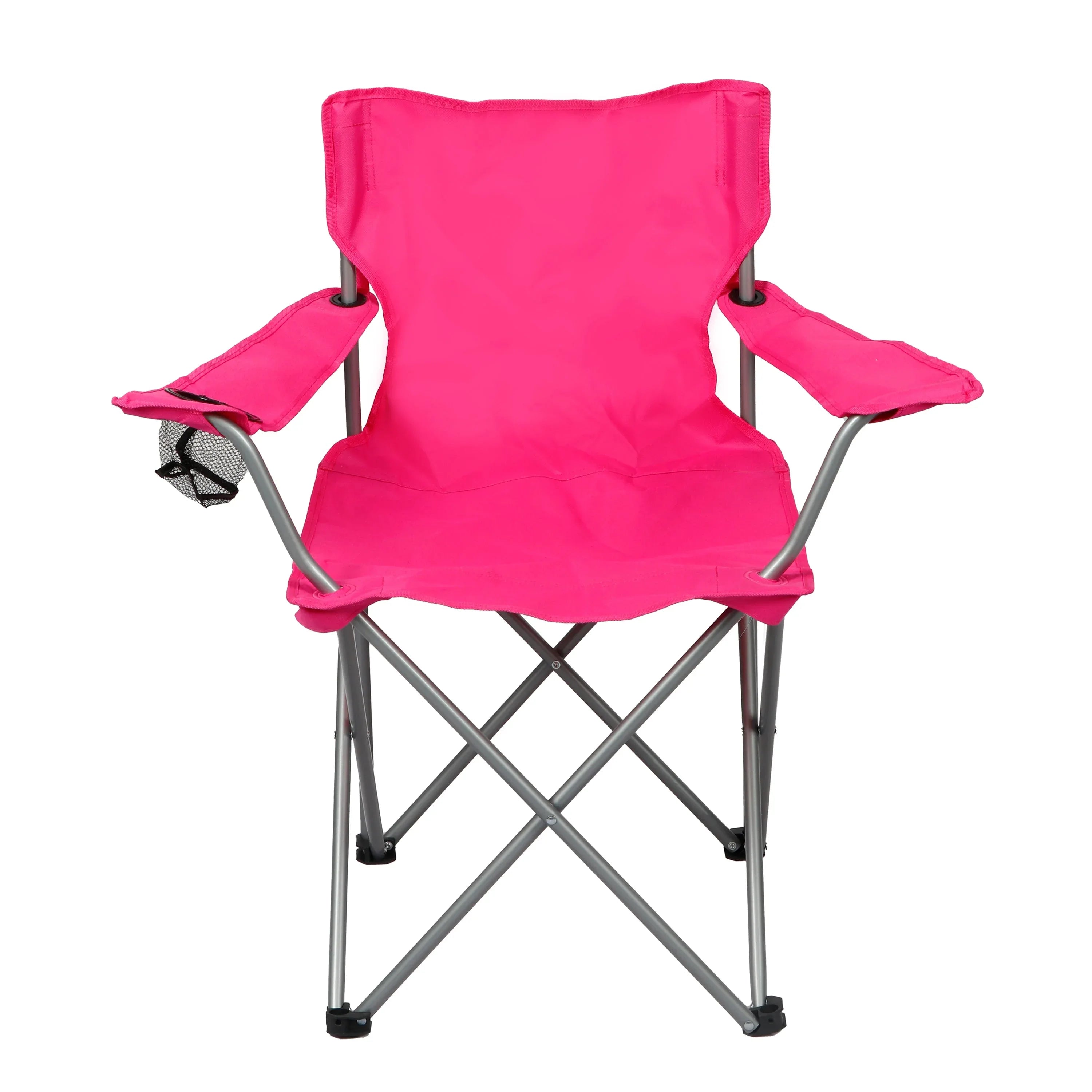 Ozark Trail Quad Folding Camp Chair with Cup Holder, Black - USA MEGA SHOP