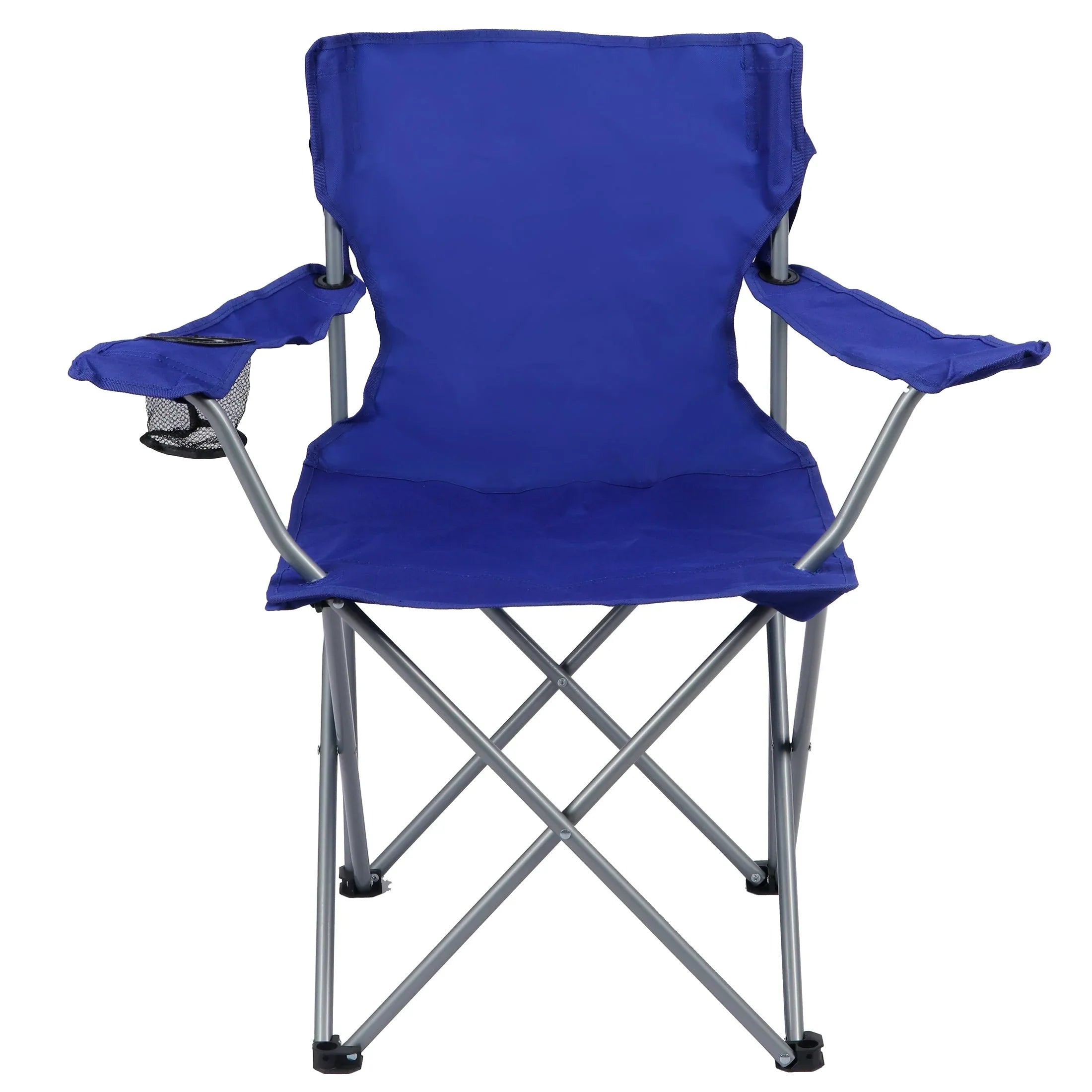 Ozark Trail Quad Folding Camp Chair with Cup Holder, Black - USA MEGA SHOP