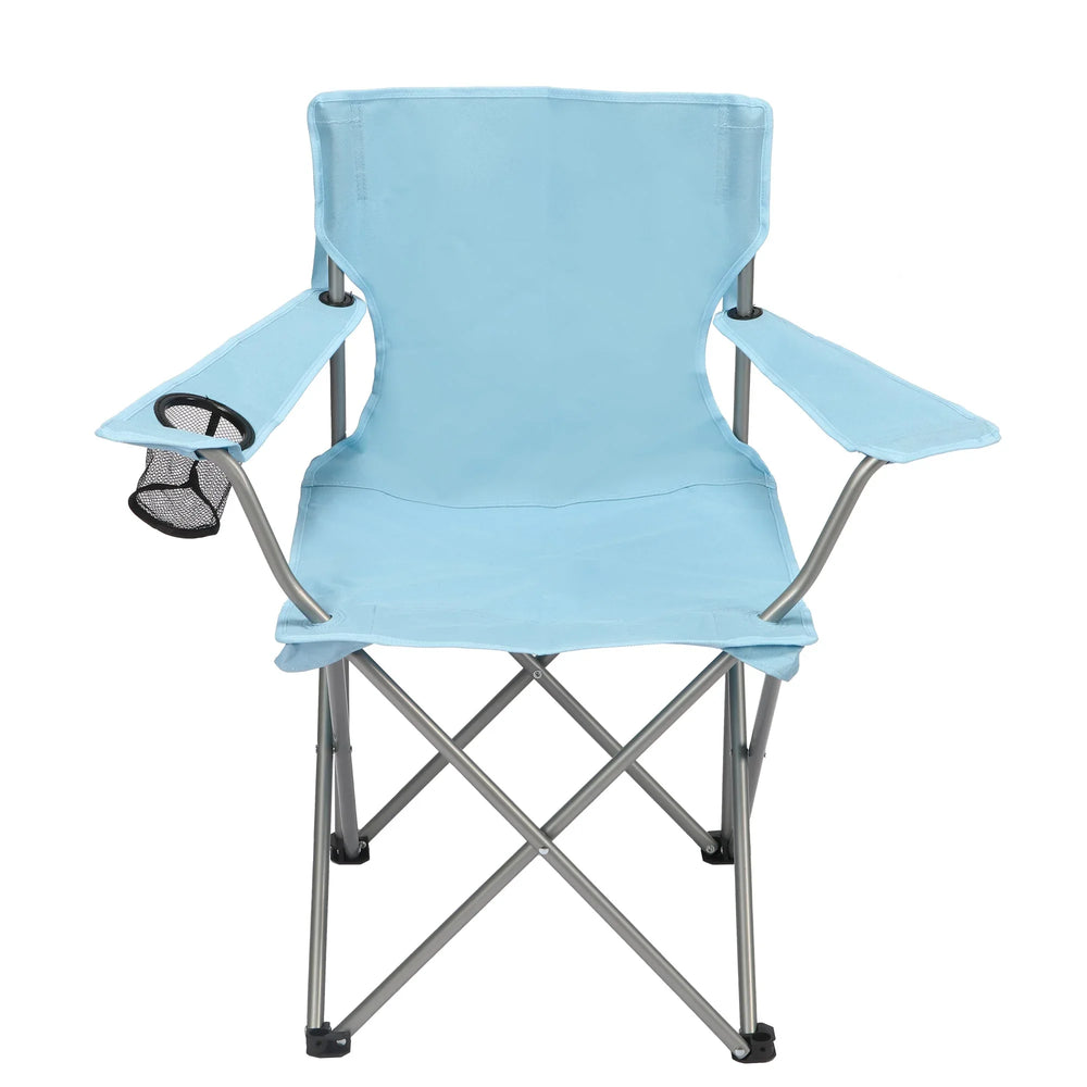 Ozark Trail Quad Folding Camp Chair with Cup Holder, Black - USA MEGA SHOP