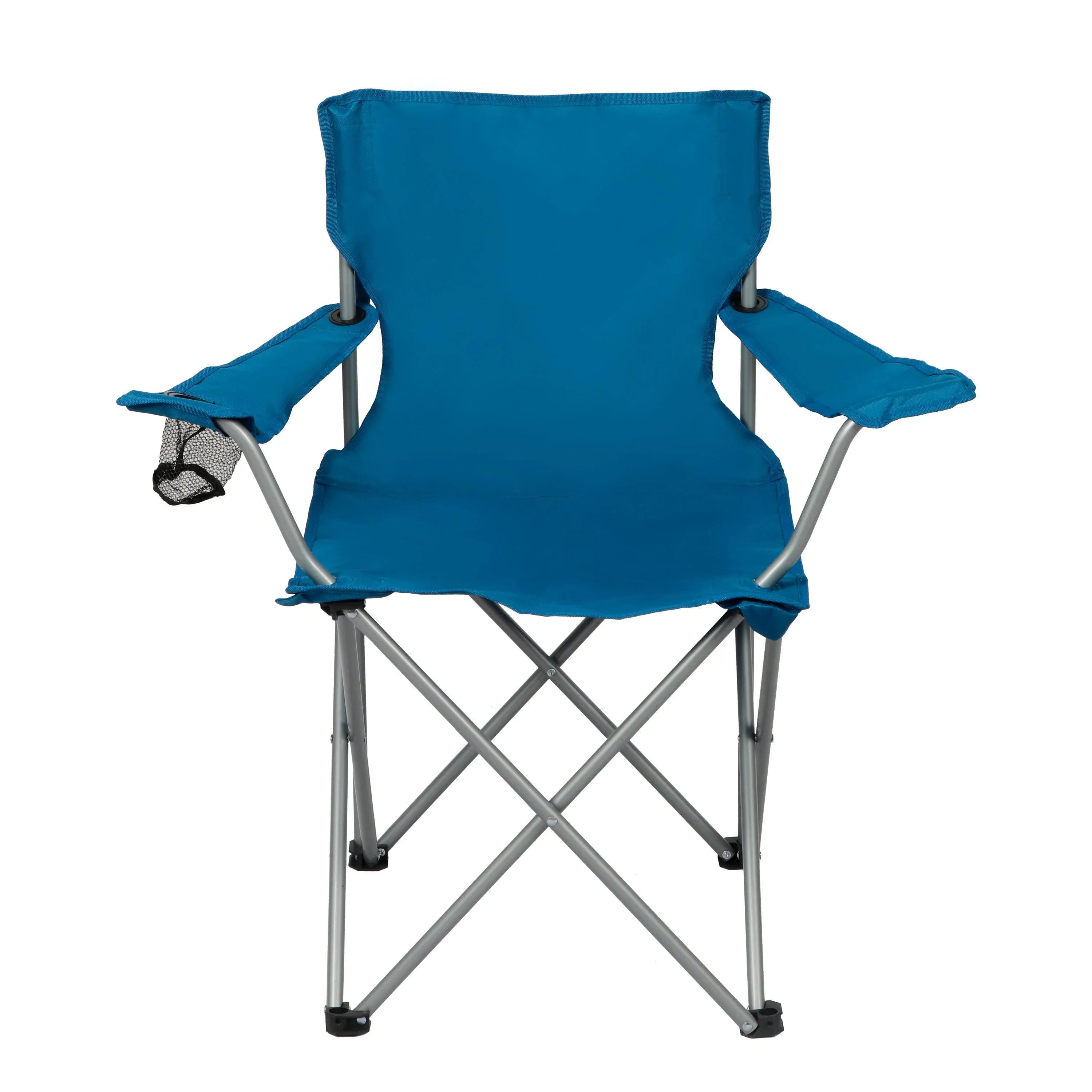 Ozark Trail Quad Folding Camp Chair with Cup Holder, Black - USA MEGA SHOP