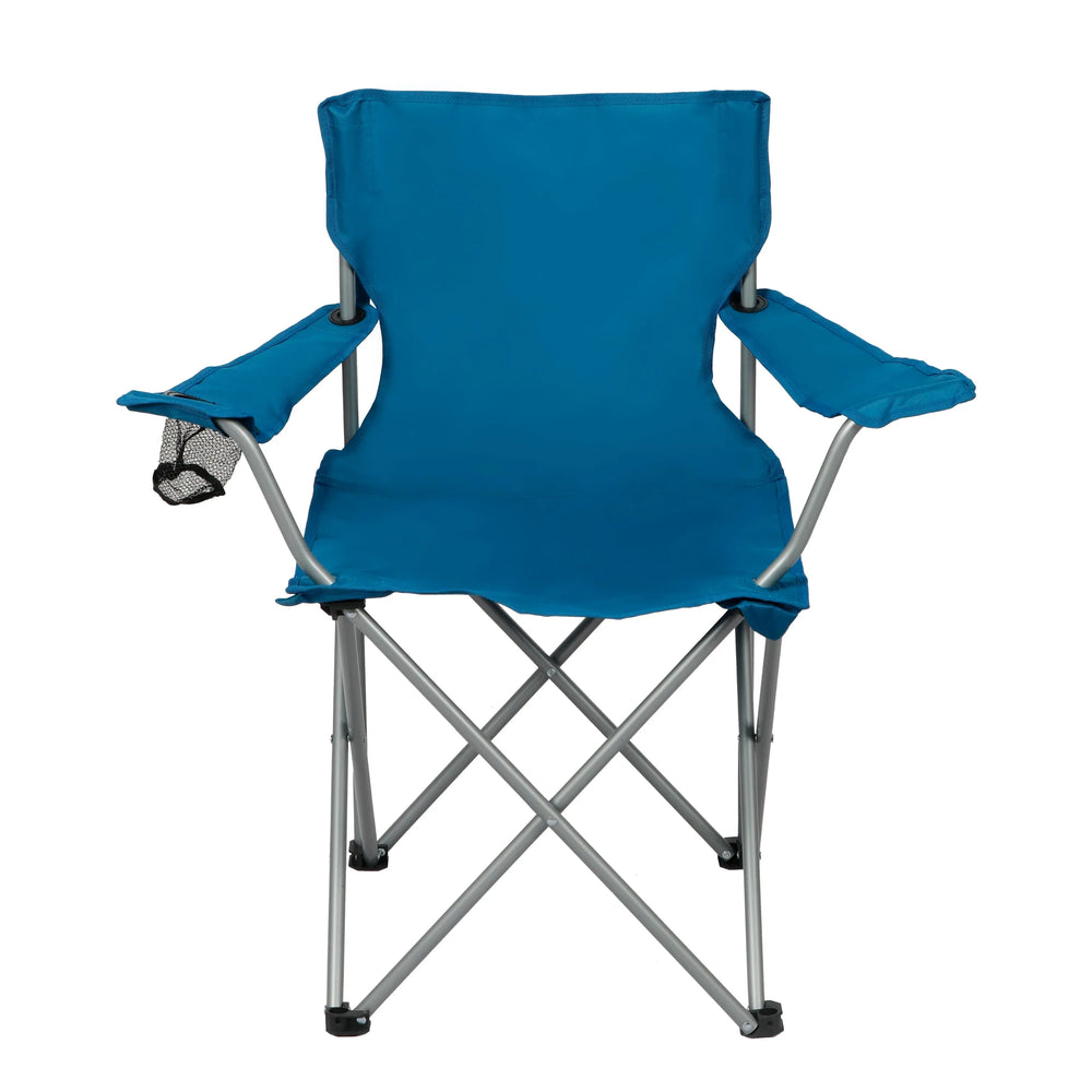 Ozark Trail Quad Folding Camp Chair with Cup Holder, Black - USA MEGA SHOP