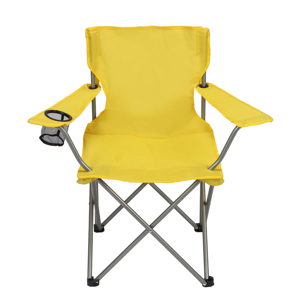 Ozark Trail Quad Folding Camp Chair with Cup Holder, Black - USA MEGA SHOP