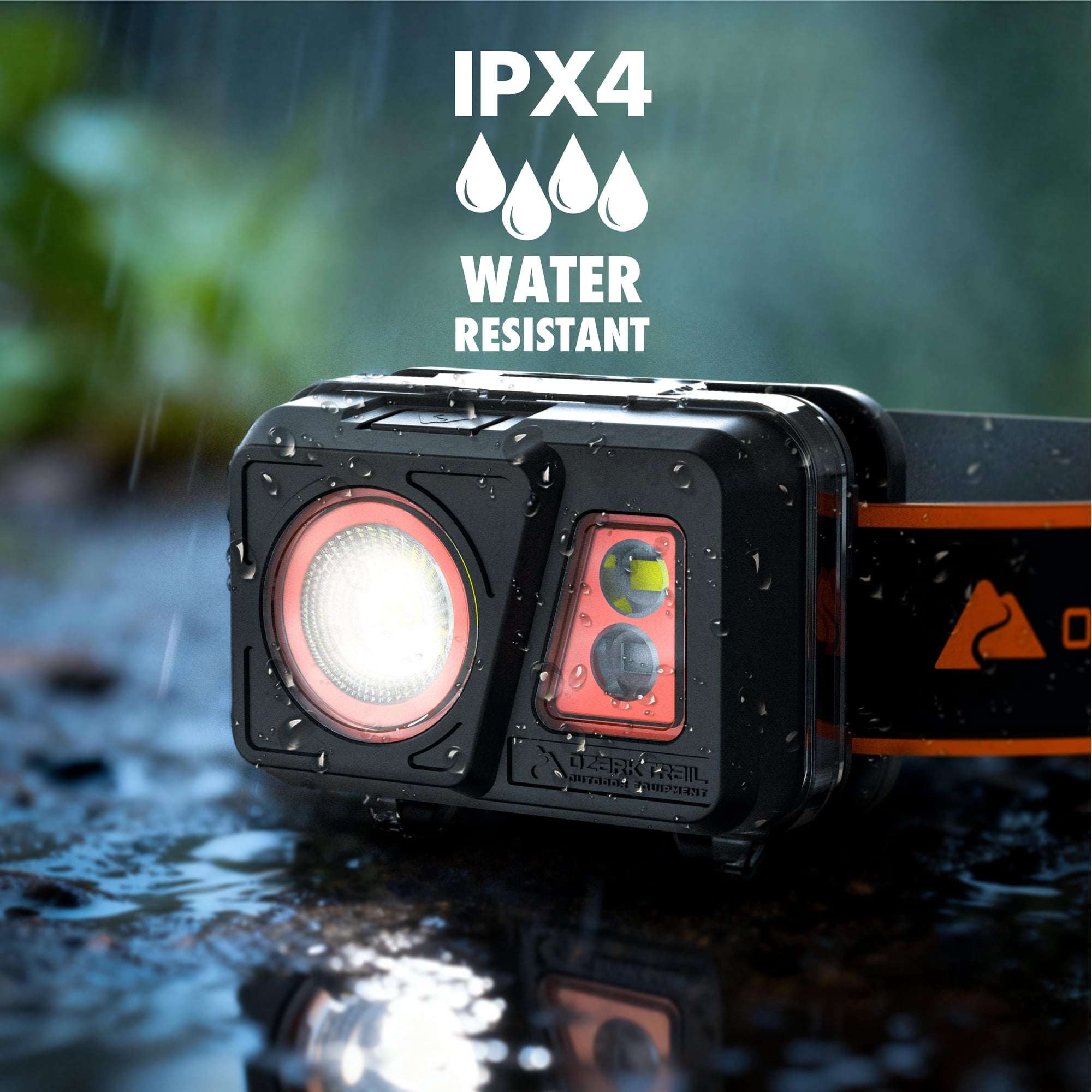 Ozark Trail Headlamp, 500 Lumens, 2 Pack, IPX4 Waterproof