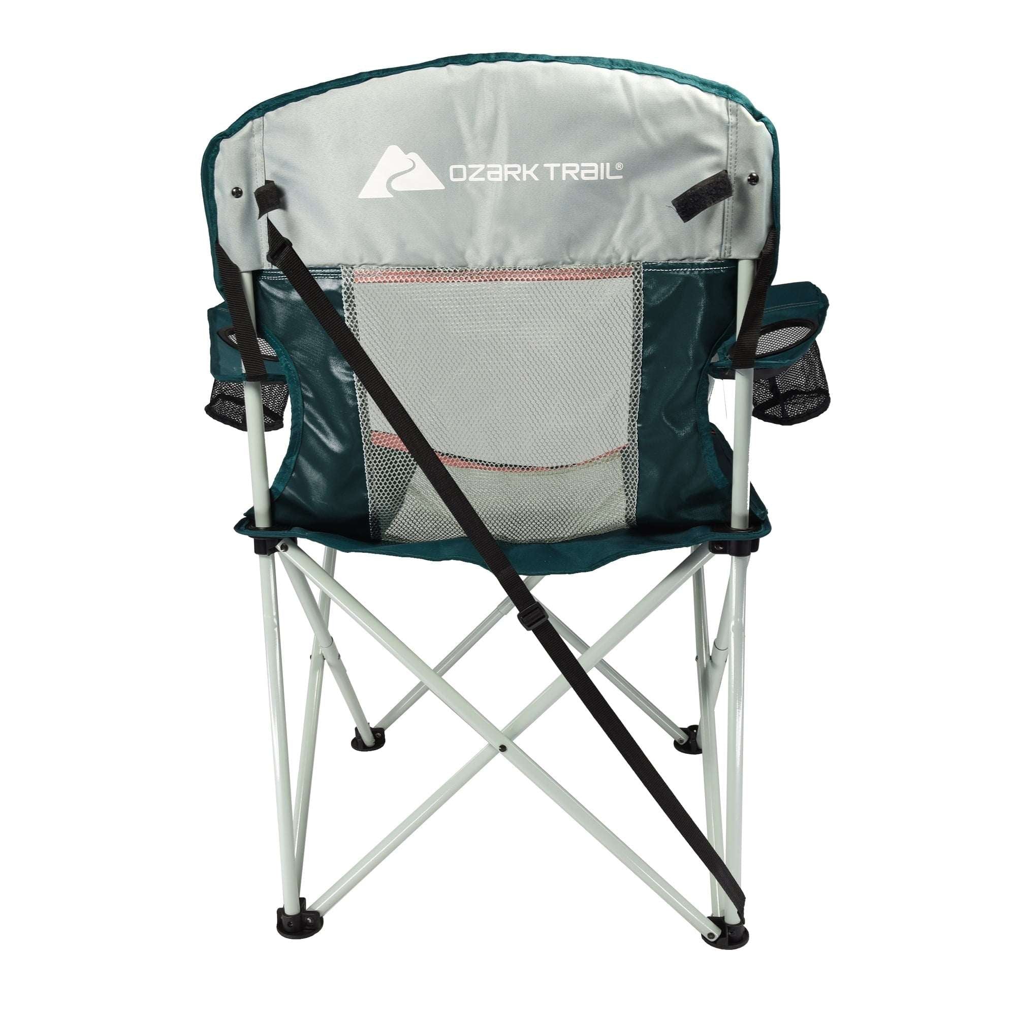 Silla de camping de malla extragrande Ozark Trail con bolsa de transporte y portavasos