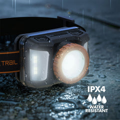 Ozark Trail 1000 Lumen Rechargeable Focusing Headlamp with USB Charging and Adjustable Strap