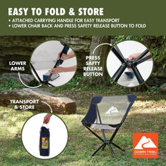 Ozark Trail Adult Instant Compact Chair, Navy