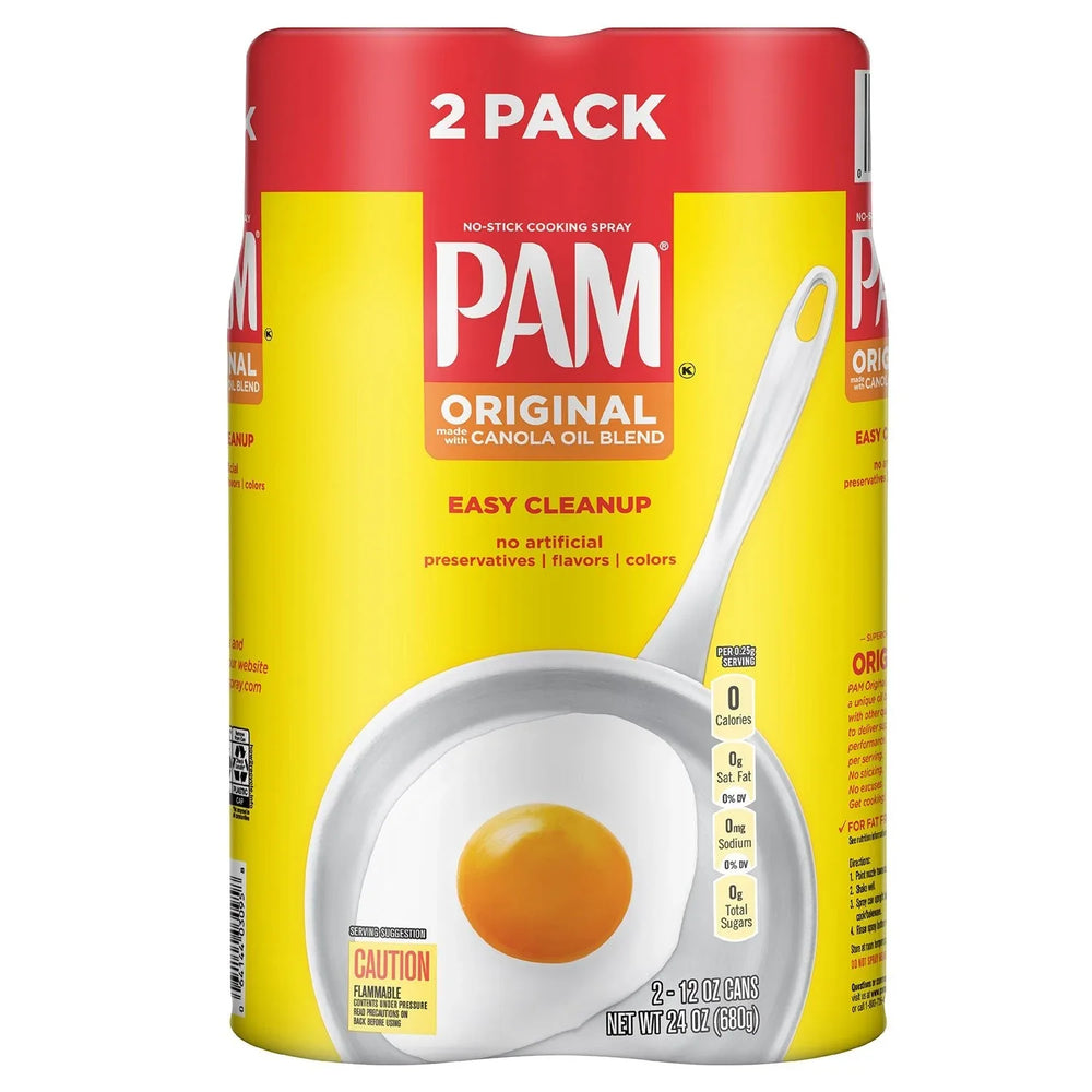 PAM Original Cooking Spray, 12 oz., 2 pk. - USA MEGA SHOP