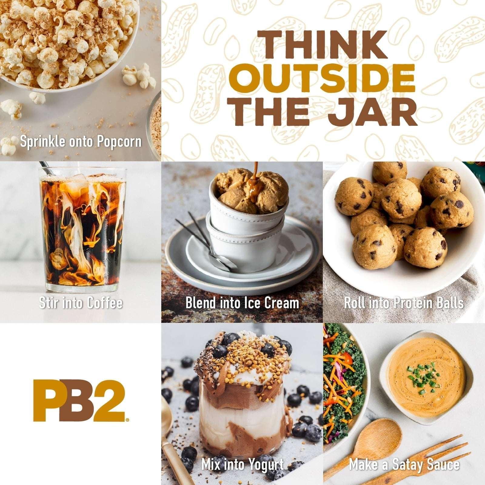 PB2 Pure Peanut Butter Powder - [2 lb/32 oz Jar] - No Added Sugar, No Added Salt, No Added Preservatives - 100% All Natural Roasted Peanuts - 6g of Plant-Based Protein