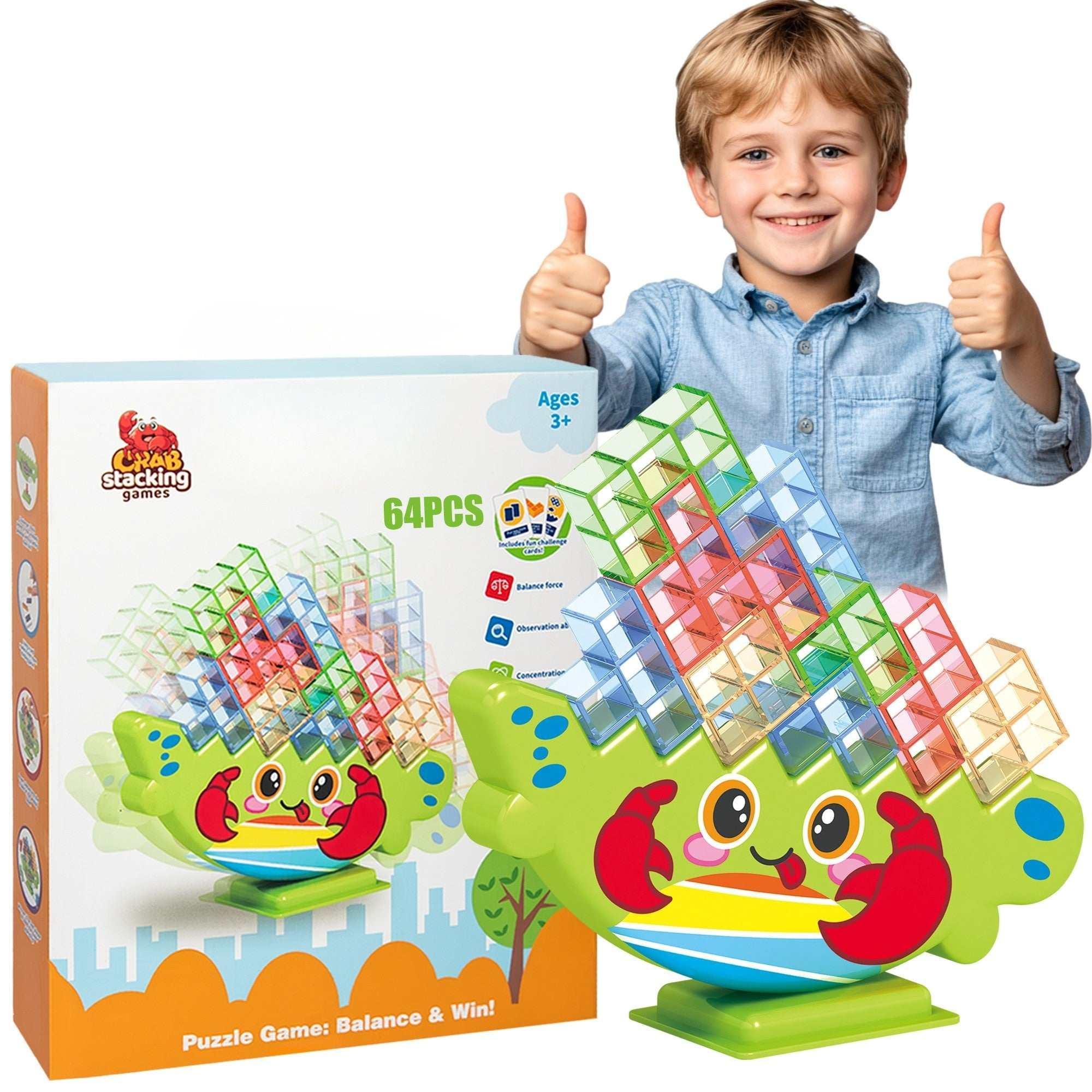 PBALPADL Dinosaur Balance Stacking Blocks by Lktvy. 48PCS Educational STEM Toy for Kids Ages 3+, Safe ABS Construction, Fun Family Game for Focus & Fine Motor Skills - USA MEGA SHOP