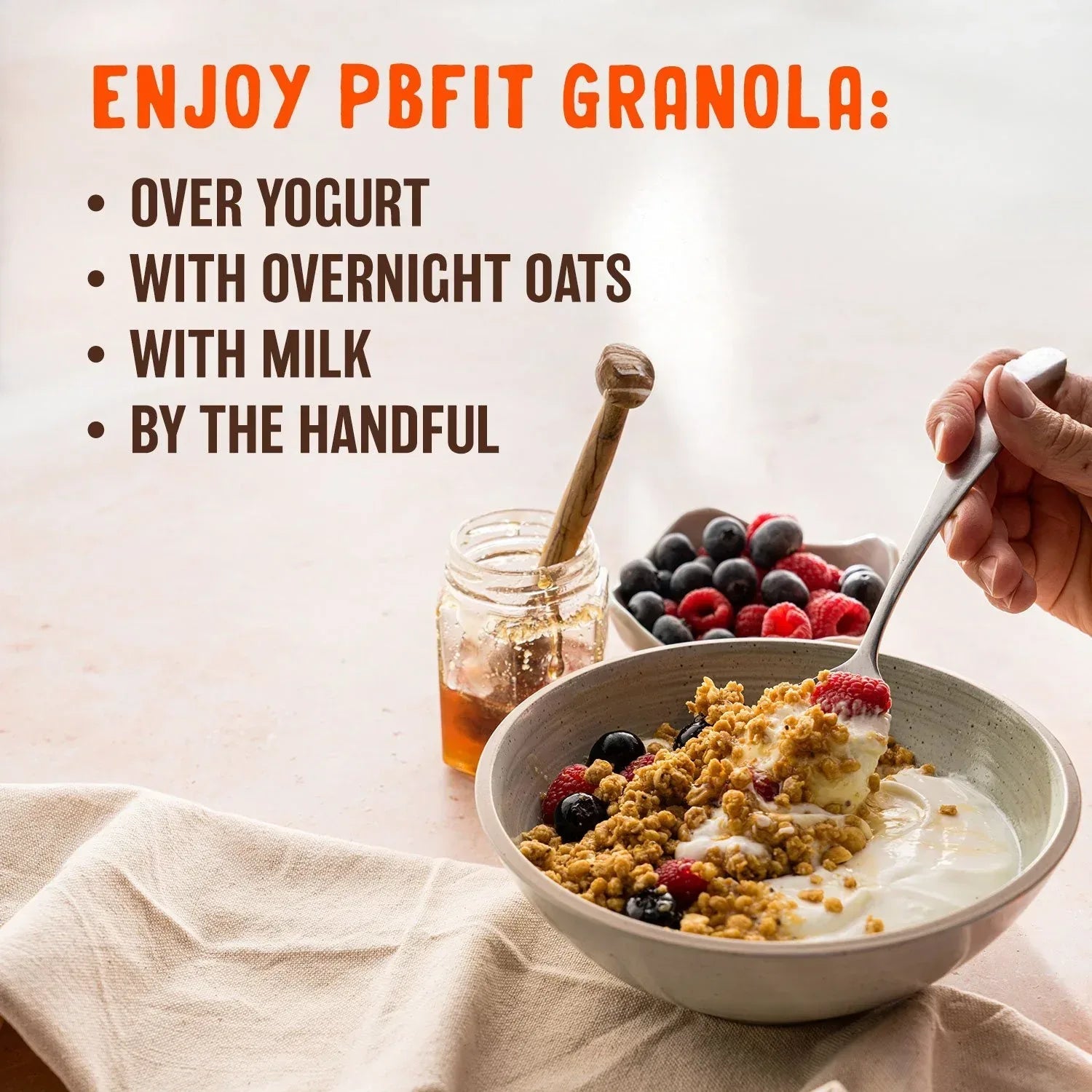 PBfit Peanut Butter Protein Granola, 32 oz.