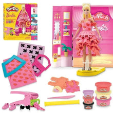 Playset box with fashion doll accessories and modeling tools