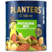 PLANTERS Deluxe Pistachio Mix can with almonds & cashews, plant-based protein