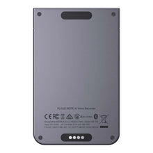AI note-taker back view with speaker grille and regulatory label