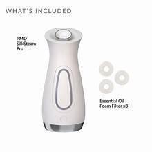 PMD SilkSteam Pro facial steamer with essential oil foam filter discs