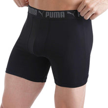 PUMA men's boxer brief, black with PUMA logo waistband
