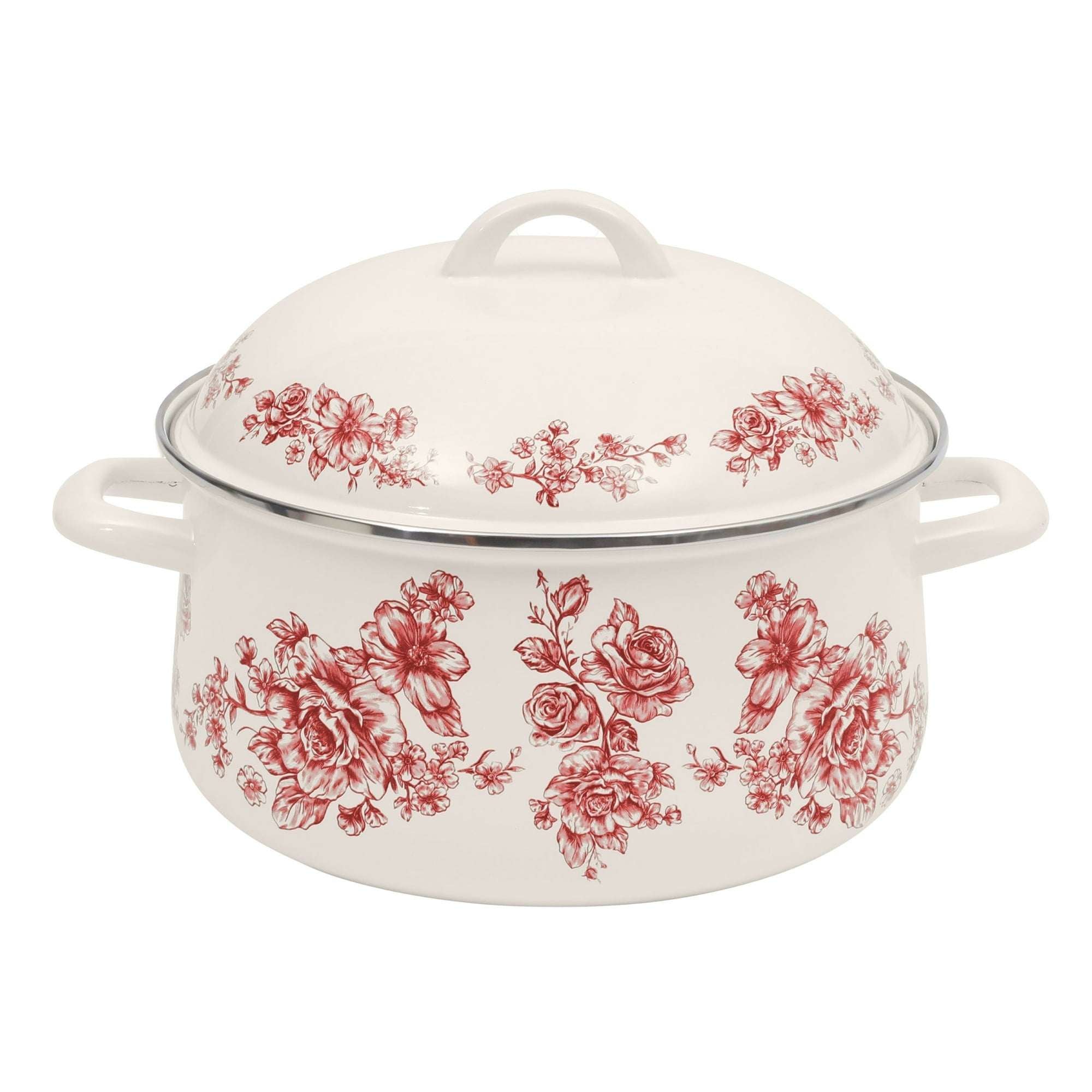 The Pioneer Woman Agatha Enamel-on-Steel 6-Quart Dutch Oven, Blue