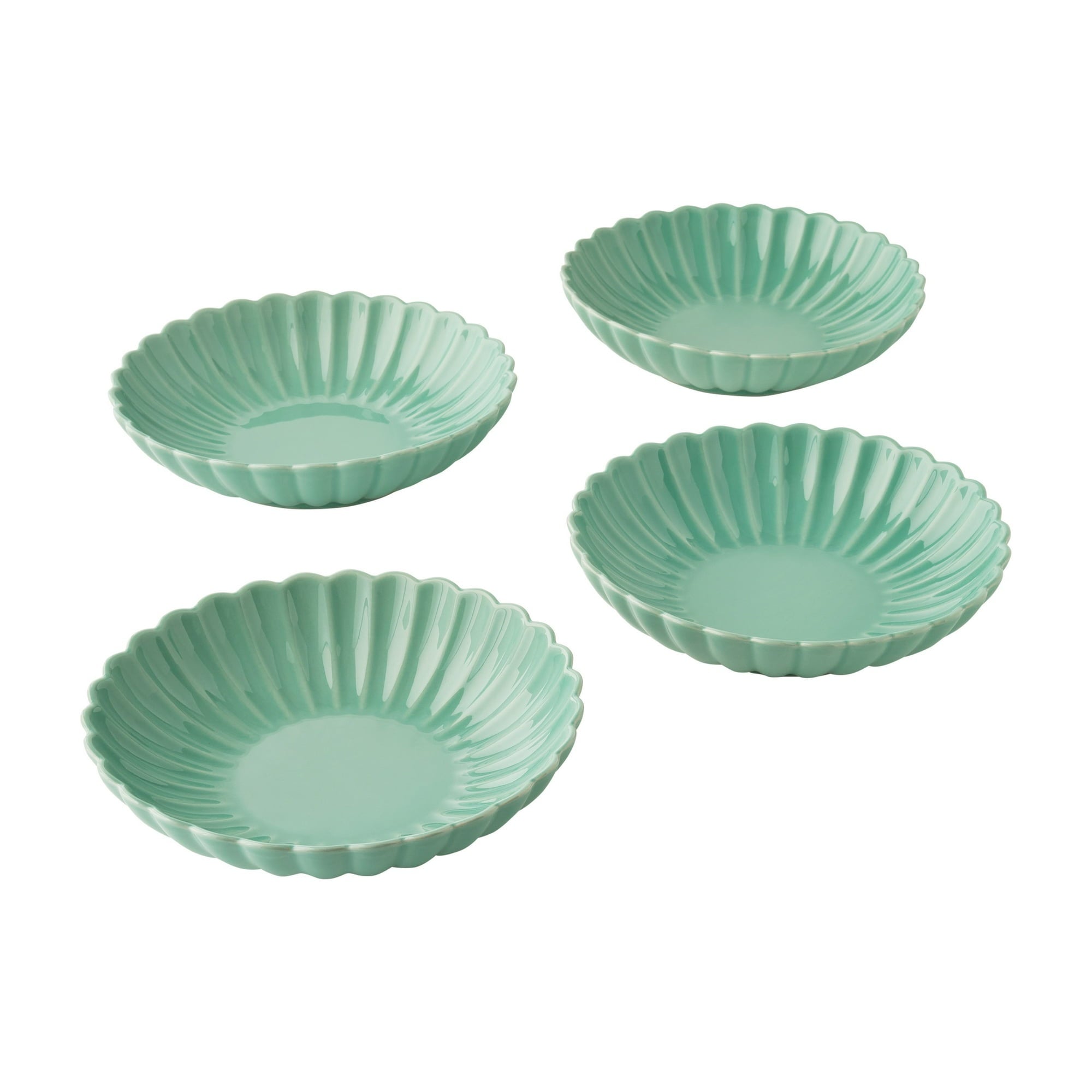 The Pioneer Woman Colette Stoneware Dinner Bowls, Cream, Set of 4