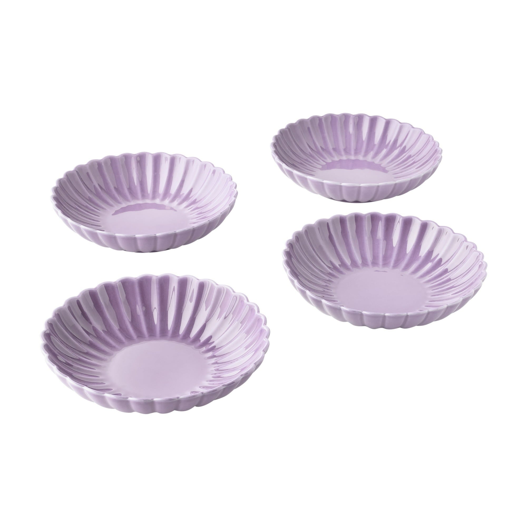 The Pioneer Woman Colette Stoneware Dinner Bowls, Cream, Set of 4