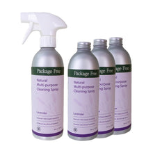 Package Free lavender multi-purpose cleaning spray bottle with white trigger sprayer