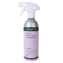 Package Free lavender multi-purpose cleaning spray bottle with front label and trigger