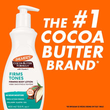 Firming body lotion pump bottle with #1 Cocoa Butter brand graphic
