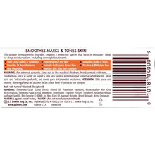Lotion jar back panel with directions, claims, ingredients, and net weight info