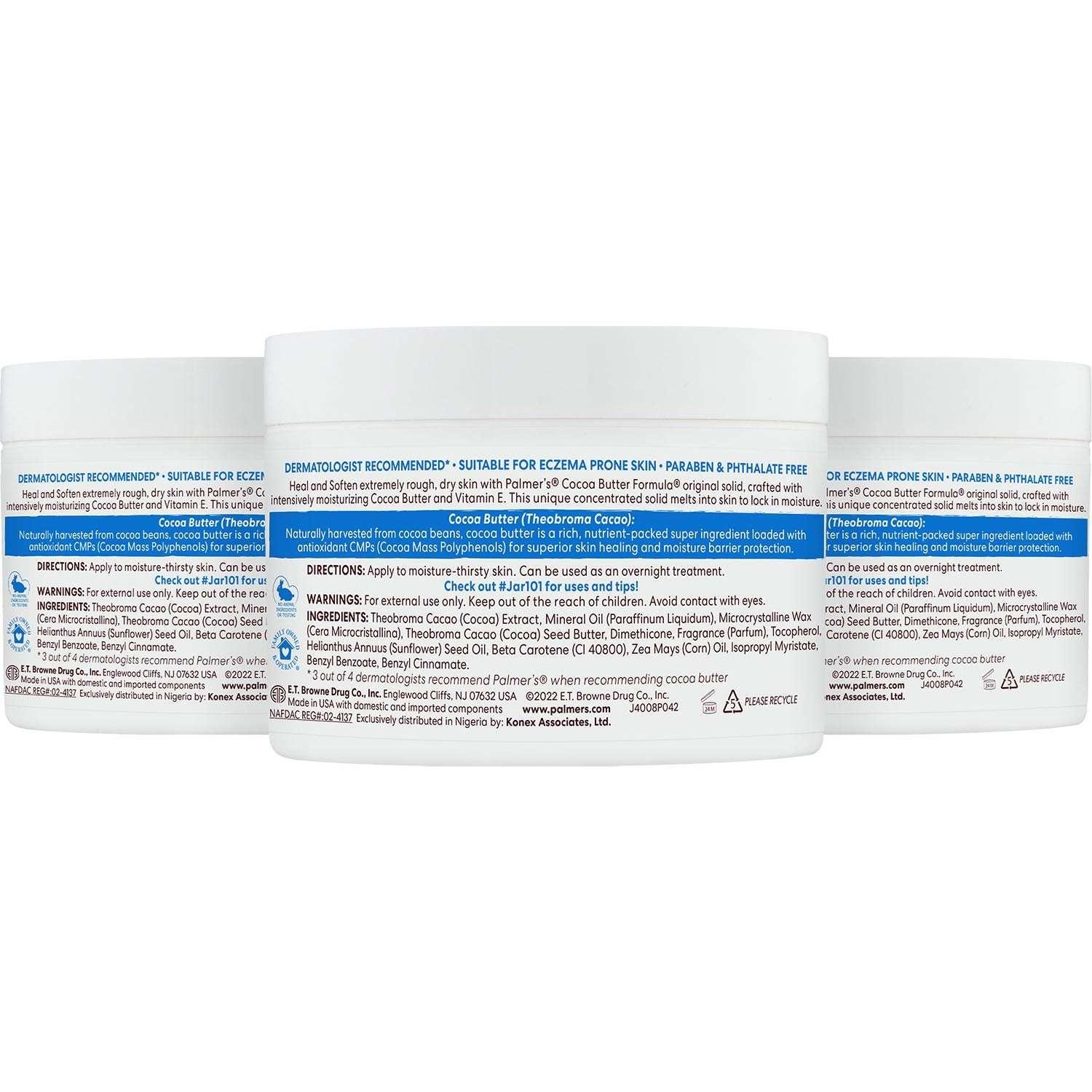 Palmer's Cocoa Butter Formula Jar with Vitamin E, 7.25 oz., 3 pk. - USA MEGA SHOP