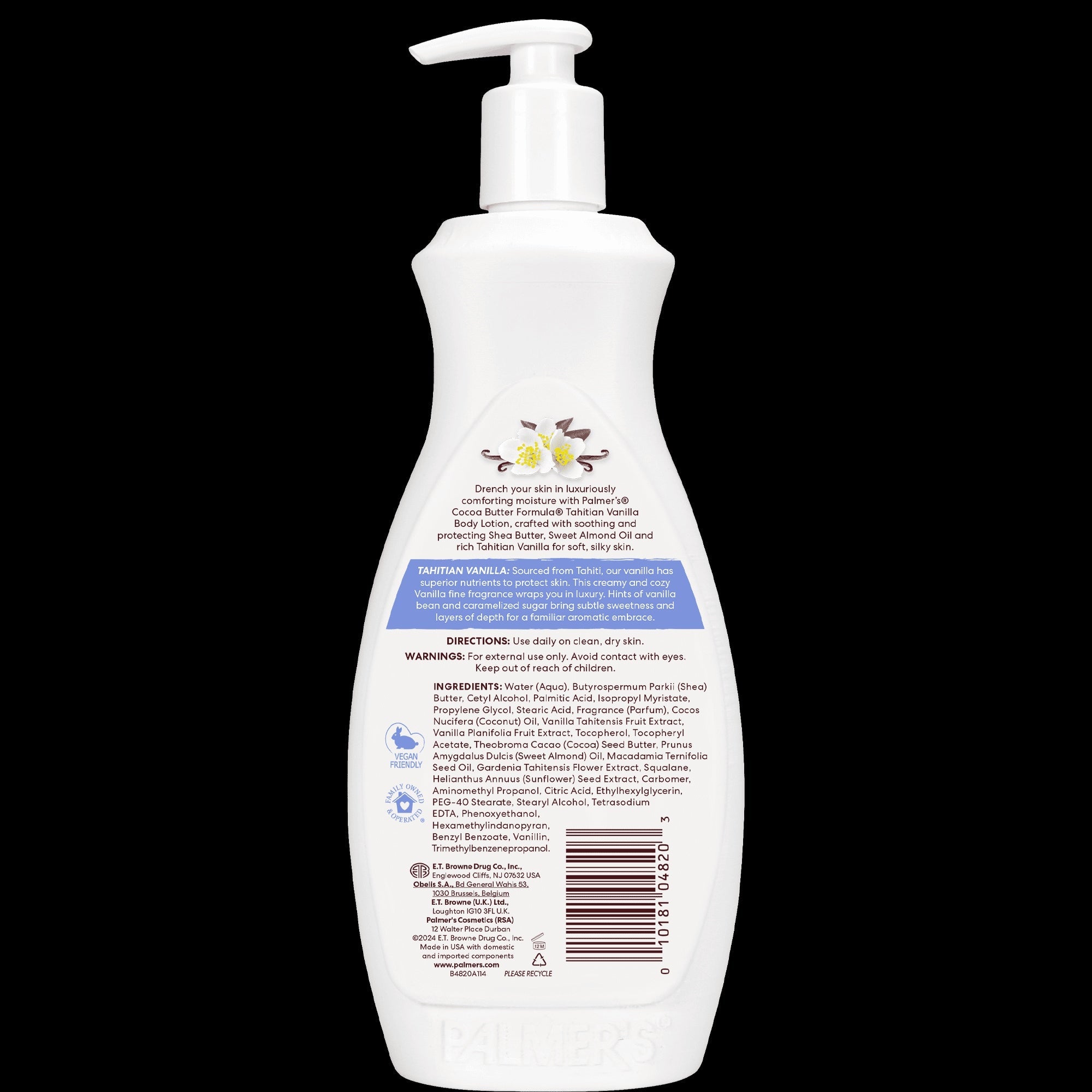 Palmer's Cocoa Butter Formula Body Lotion, Tahitian Vanilla, 20 fl oz  (3 PACK )