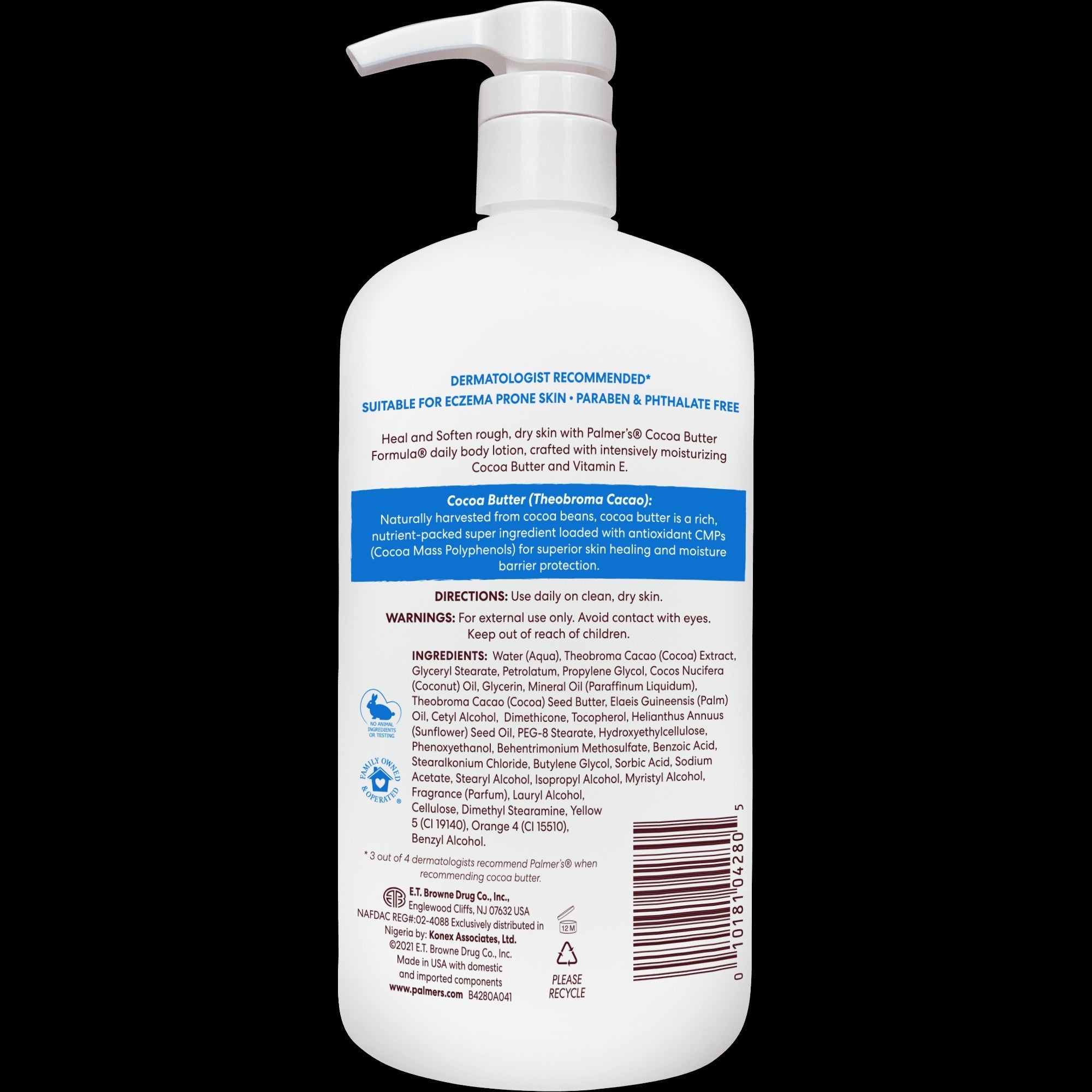 Palmer's Cocoa Butter Formula Daily Skin Therapy Body Lotion for Dry Skin, 33.8 fl. oz.