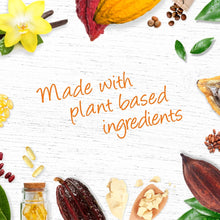 Plant-based ingredient illustrations for cocoa butter formula body lotion