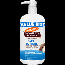 Value Size cocoa butter formula body lotion bottle with white pump