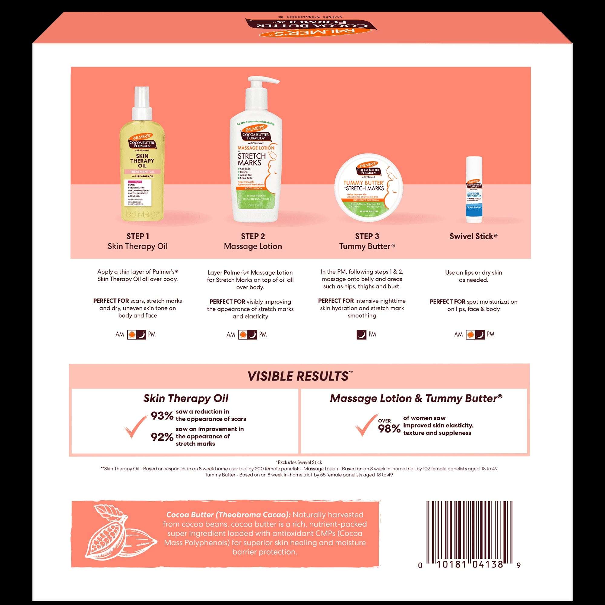 Palmer's Cocoa Butter Pre-Natal Care Kit: Targets Stretch Marks, Scars, Dry Skin.