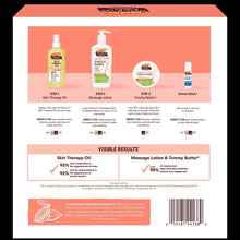 Palmer's cocoa butter pre-natal care kit back panel with four step products