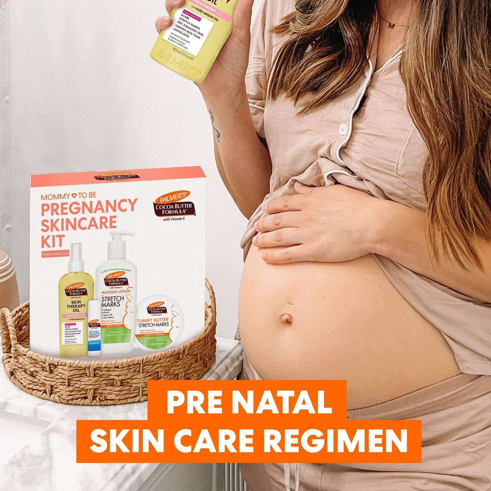 Palmer's Cocoa Butter Pre-Natal Care Kit: Targets Stretch Marks, Scars, Dry Skin.