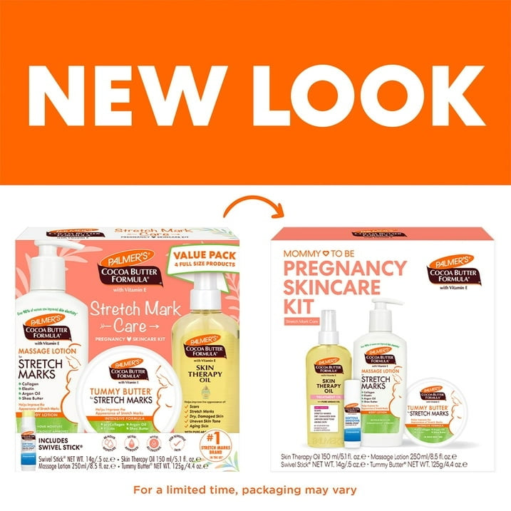 Palmer's Cocoa Butter Pre-Natal Care Kit: Targets Stretch Marks, Scars, Dry Skin.