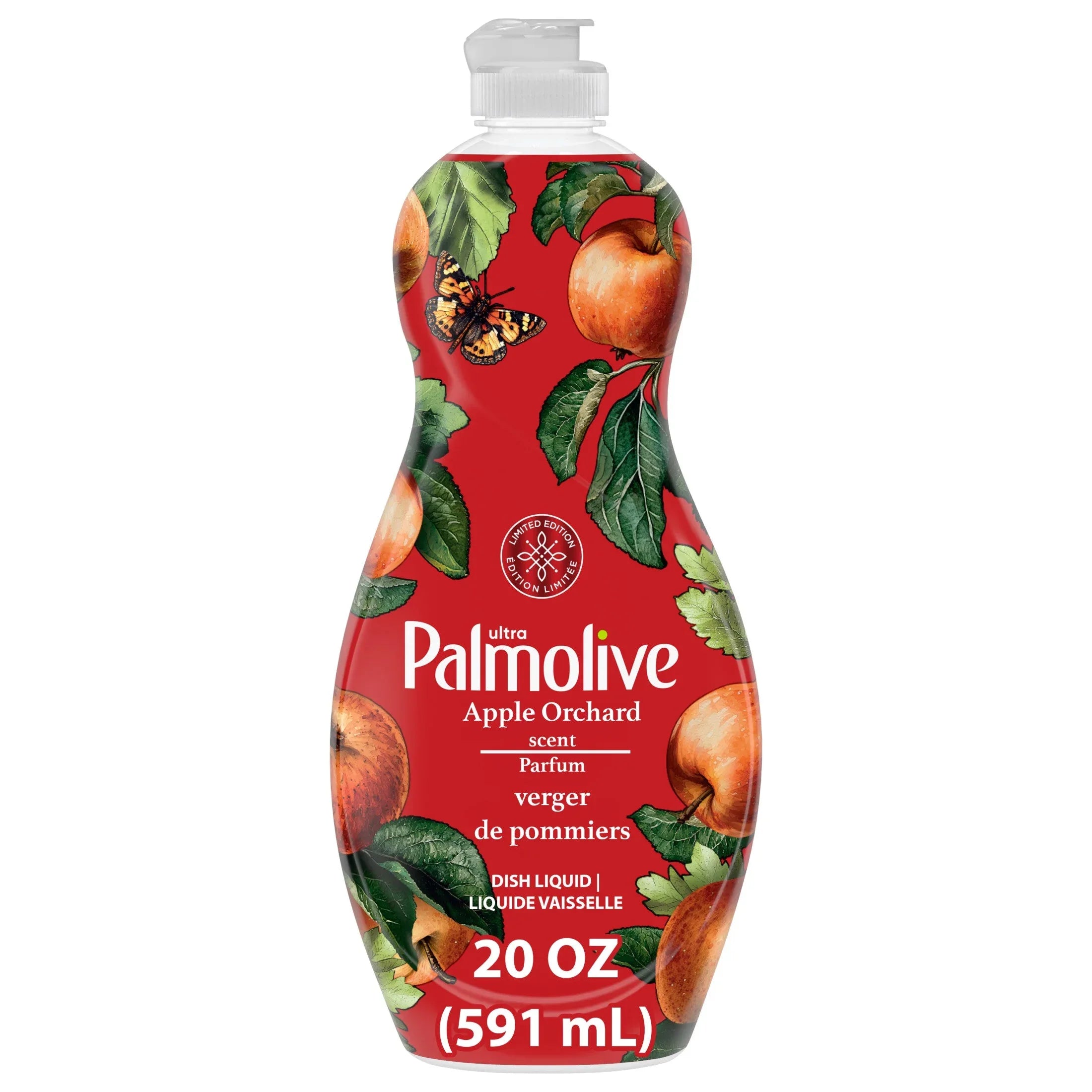 Palmolive Ultra Strength Liquid Dish Soap, Limited Edition, Apple Orchard Scent, 20 fl oz Bottle - USA MEGA SHOP
