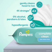 Baby wipes package, Pampers Complete Clean, baby fresh scent, 1200 count
