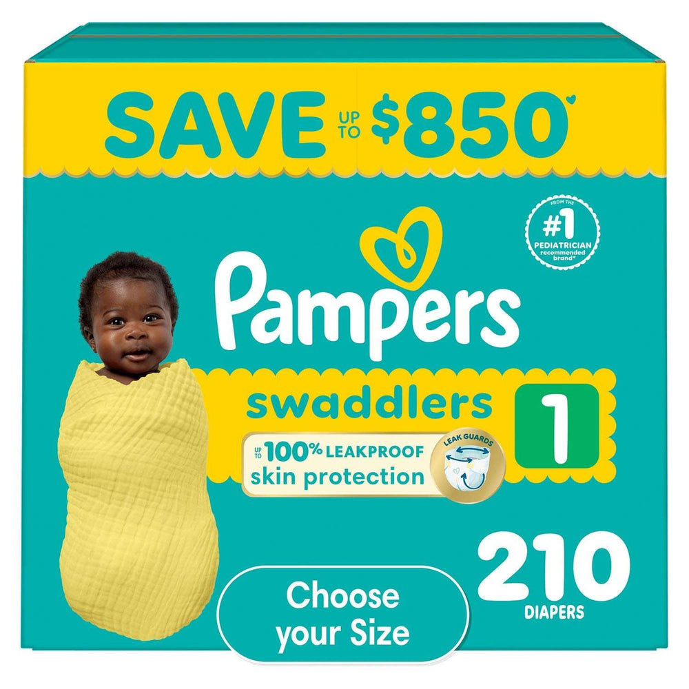 Pampers Swaddlers Diapers, Sizes Newborn-8