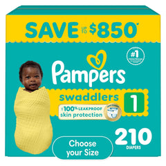 Pampers Swaddlers Diapers, Sizes Newborn-8