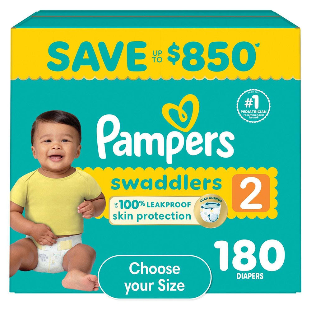Pampers Swaddlers Diapers, Sizes Newborn-8