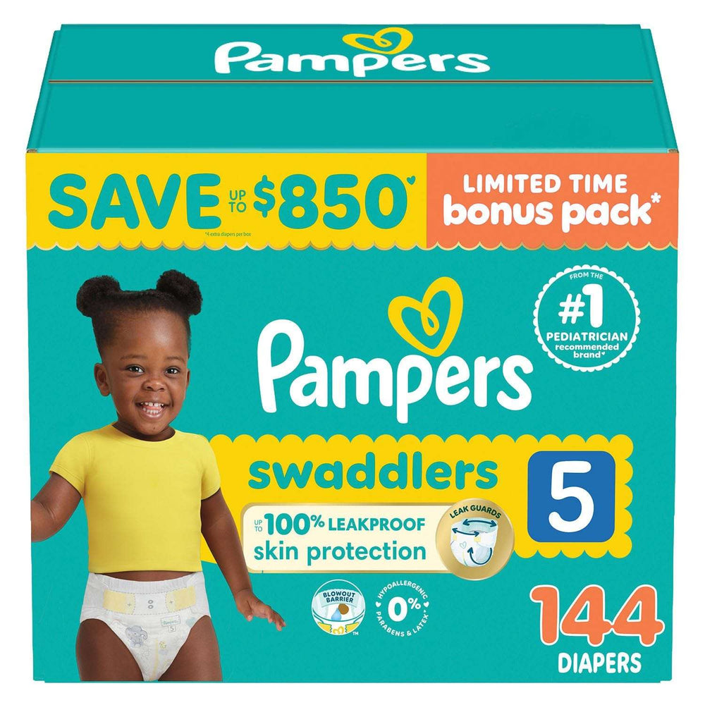Pampers Swaddlers Diapers, Sizes Newborn-8