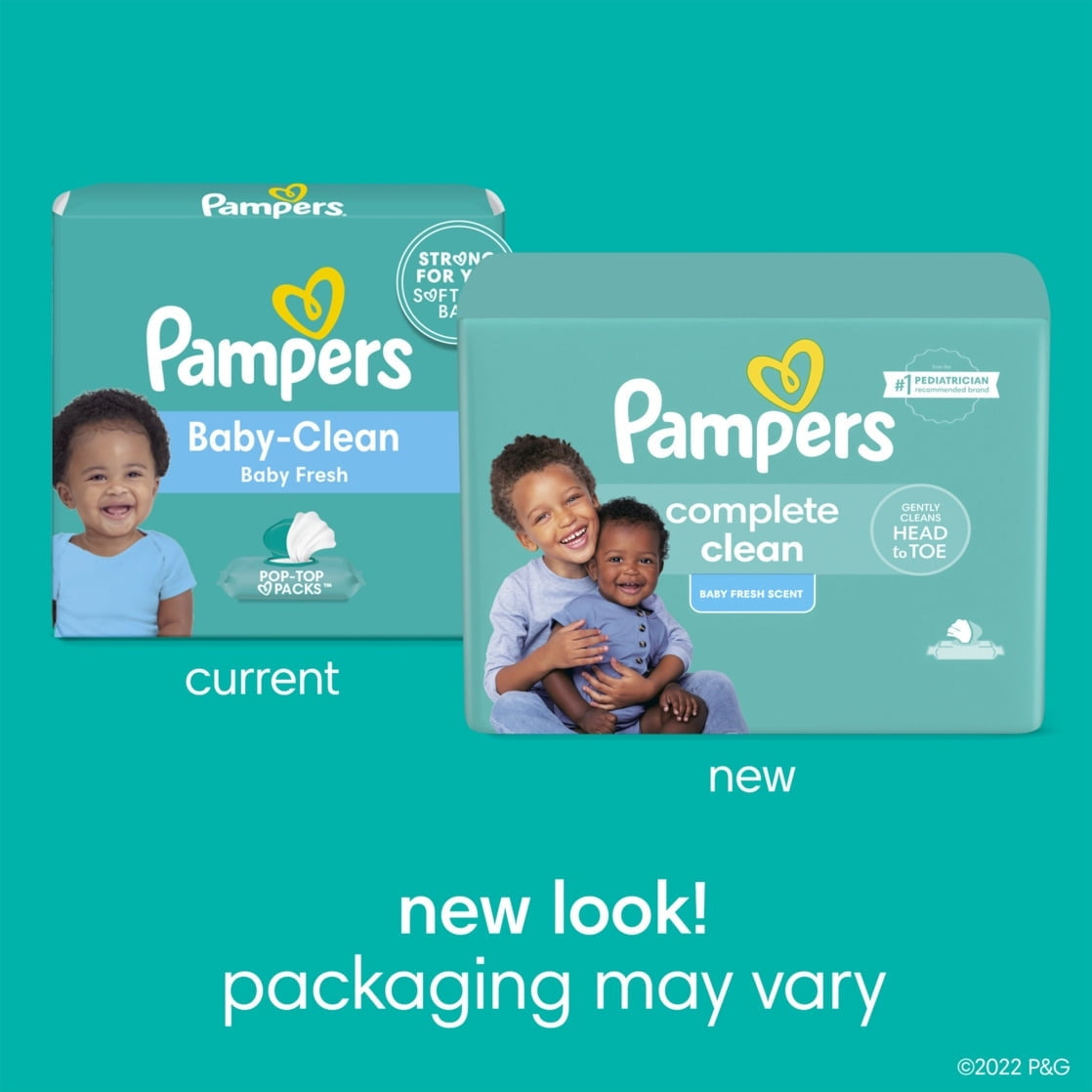 Pampers Complete Clean Baby Fresh Baby Wipes 12-Pack 864 Wipes