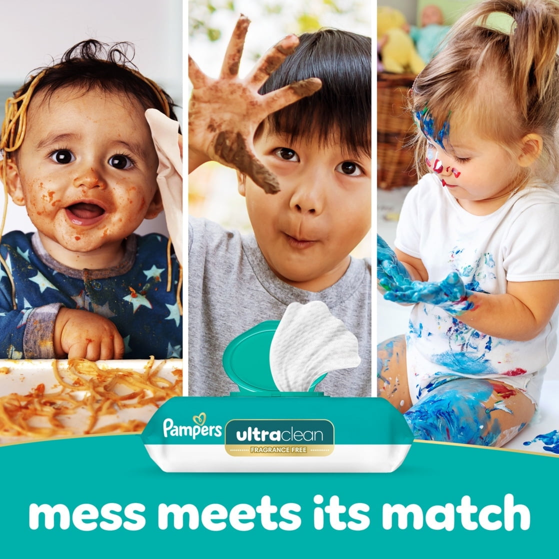 Pampers Free & Gentle Baby Wipes, 8-Pack 624 Wipes (Select for More Options)