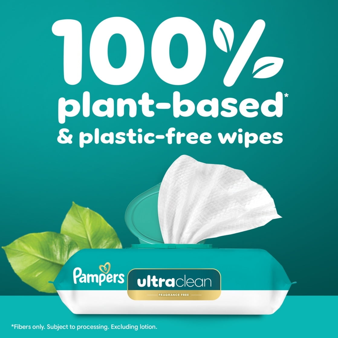 Pampers Free & Gentle Baby Wipes, 8-Pack 624 Wipes (Select for More Options)