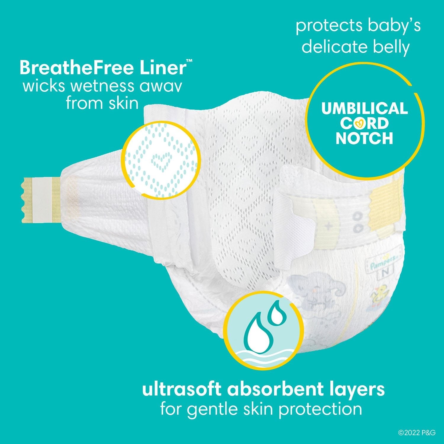 Pampers Swaddlers Diapers, Sizes Newborn-8