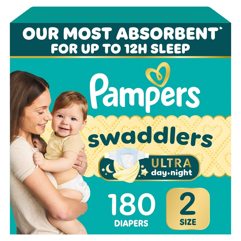 Pampers Swaddlers Ultra Diapers Sizes 1 - 2
